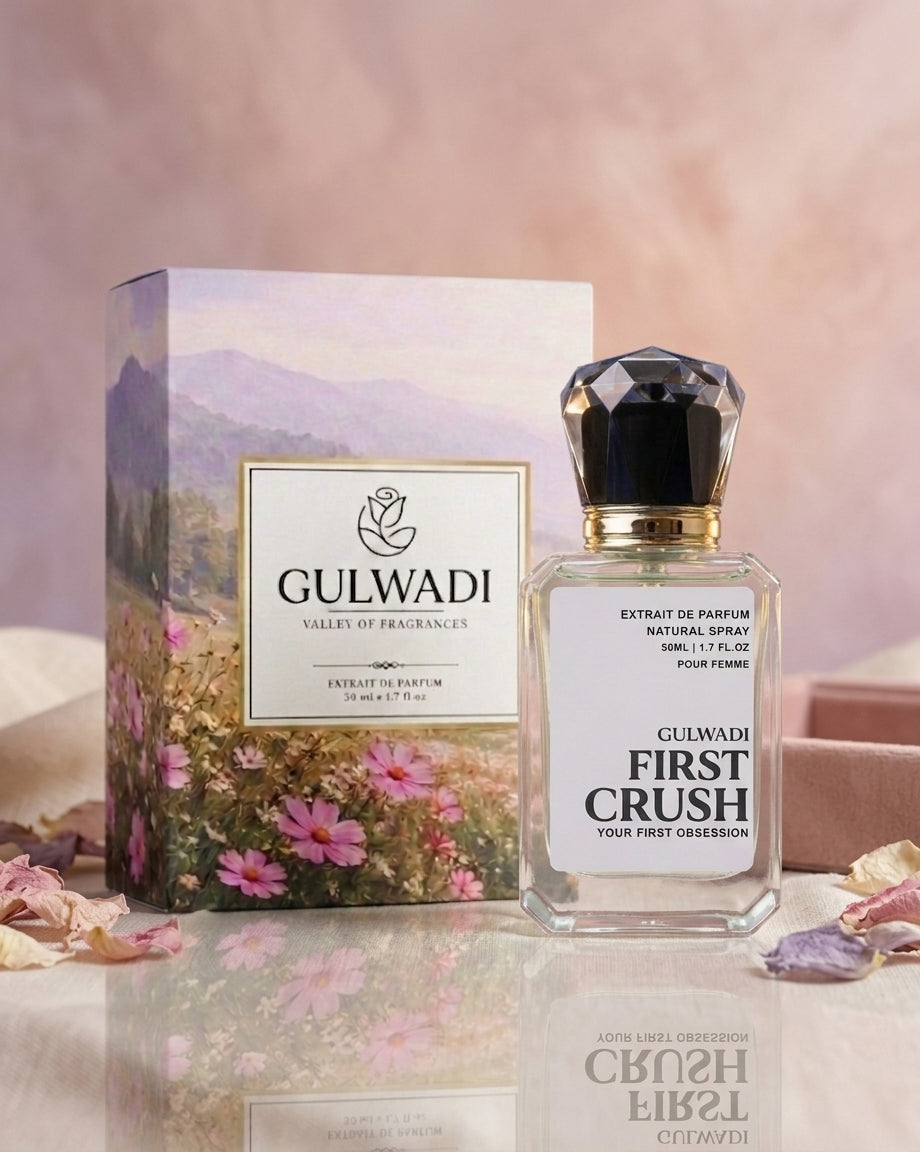 First Crush Perfume – Sweet Fruity Floral Fragrance | Gulwadi Fragrances
