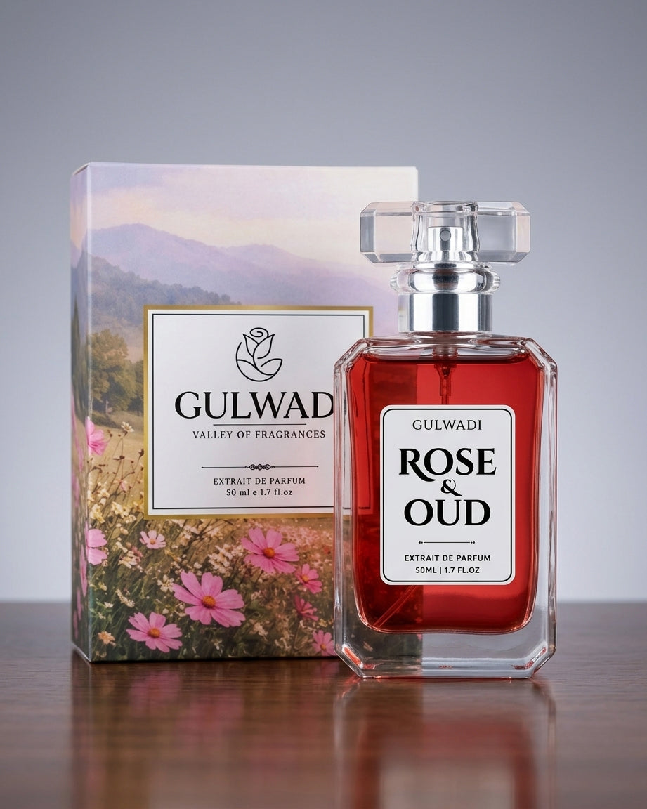 Rose & Oud Extrait De Parfum 50ml | Luxury Rose Oud Fragrance for Men & Women