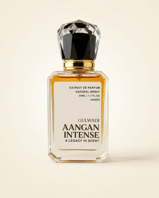 Aangan Intense Perfume – Rich Oud, Bakhoor & Leather Unisex Fragrance | Long Lasting Oriental Scent 50ML