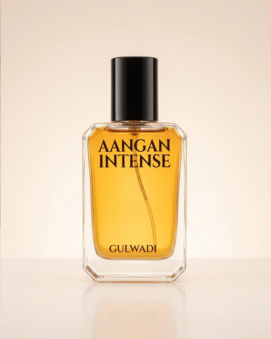 Aangan Intense Perfume – Rich Oud, Bakhoor & Leather Unisex Fragrance | Long Lasting Oriental Scent 50ML