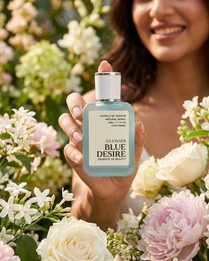 Blue Desire Perfume for Women – Floral Vanilla Musk Fragrance with Long Lasting Elegance 50ML