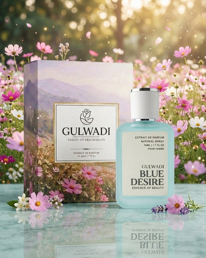 Blue Desire Perfume for Women – Floral Vanilla Musk Fragrance with Long Lasting Elegance 50ML