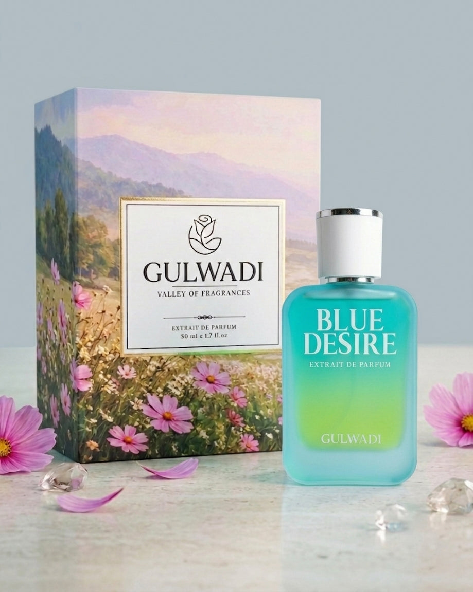 Blue Desire Perfume for Women – Floral Vanilla Musk Fragrance with Long Lasting Elegance 50ML