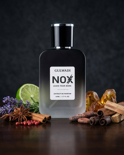 NOX Perfume – White Pepper, Bergamot & Tonka Bean Fragrance for Men, 50ML