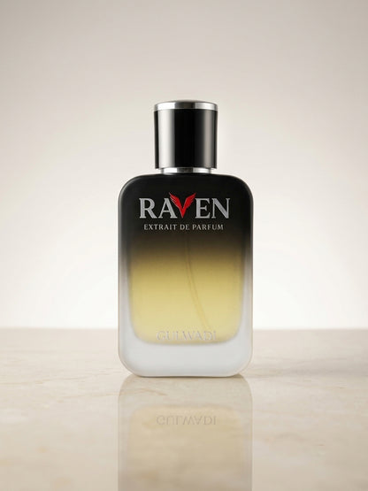 Raven Perfume Inspired by Ombre Leather | Leather & Amber Fragrance | Gulwadi Fragrances