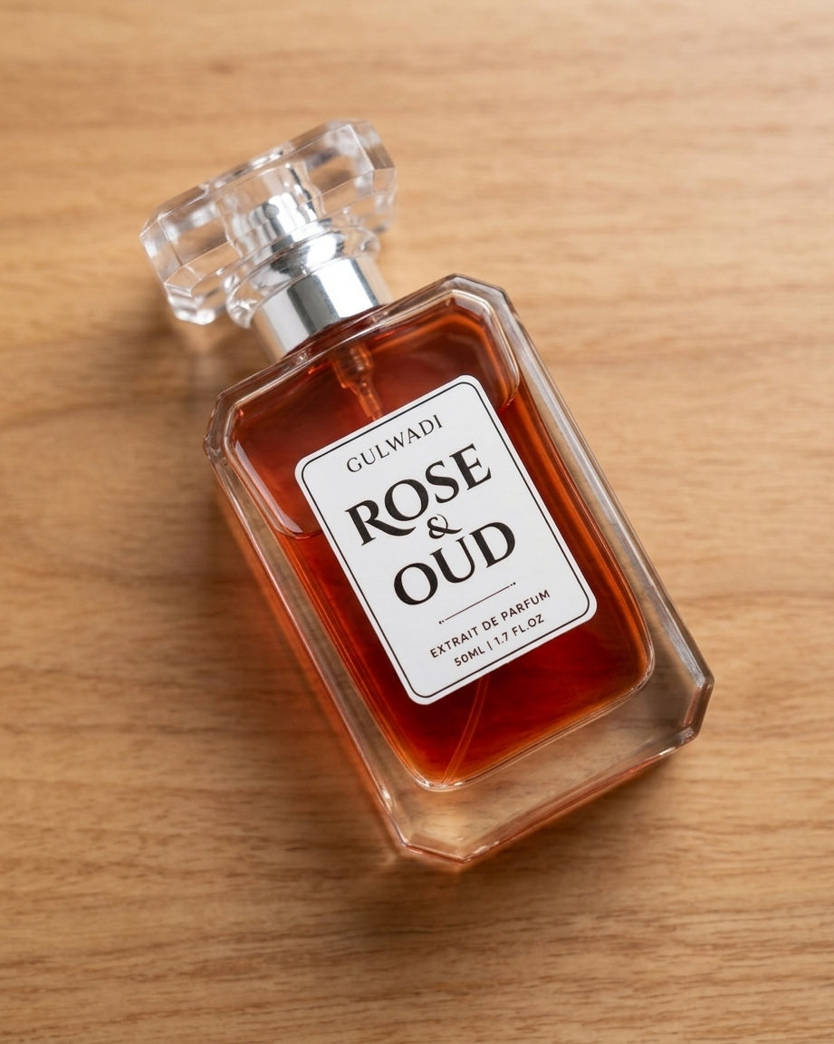Rose & Oud Extrait De Parfum 50ml | Luxury Rose Oud Fragrance for Men & Women