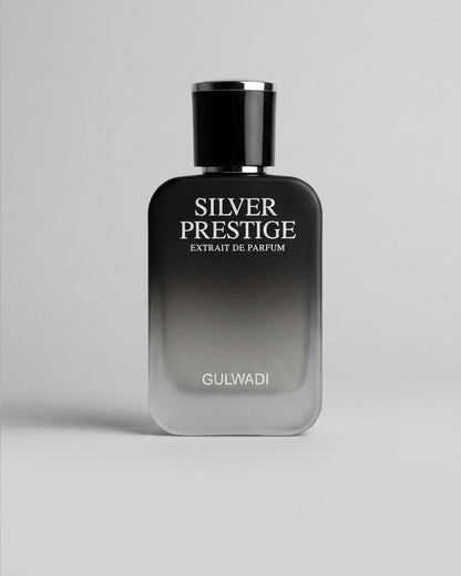 Silver Prestige Perfume – Oud, Vanilla & Smoky Woods Fragrance