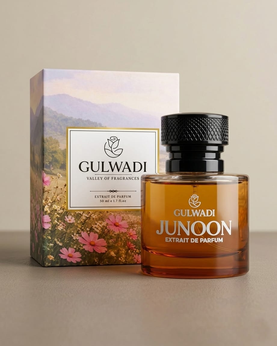 Junoon Perfume – Exotic Fruity Rose & Oud Fragrance with Leather, Amber & Vanilla (Long Lasting)