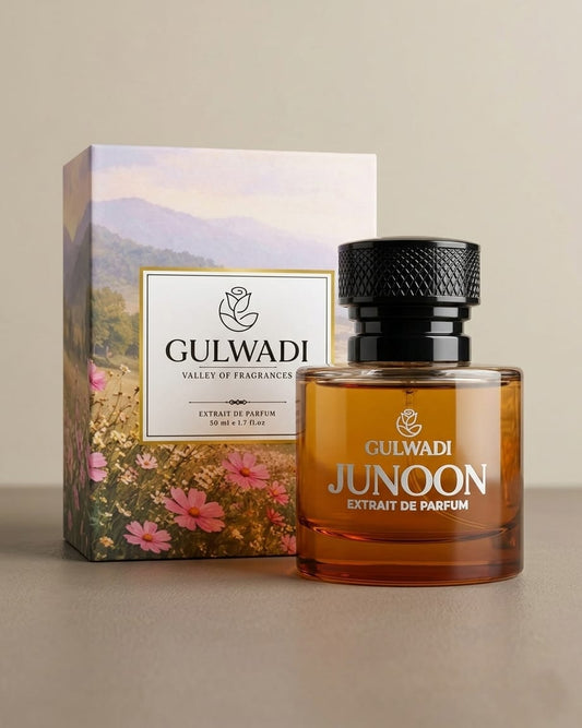 Junoon Perfume – Exotic Fruity Rose & Oud Fragrance with Leather, Amber & Vanilla (Long Lasting)
