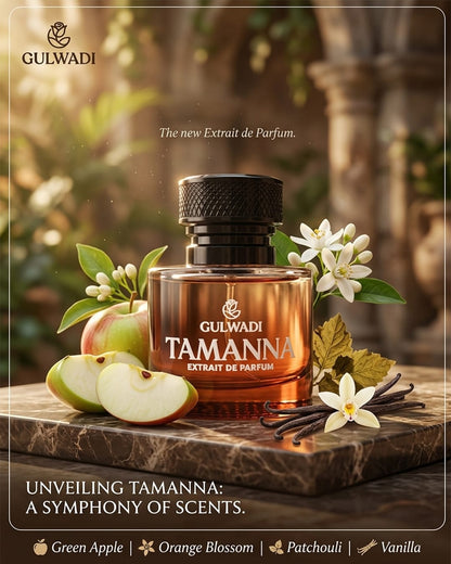 Tamanna Perfume – Fresh Fruity Floral Fragrance with Vanilla, Musk & Woody Base (Long Lasting)