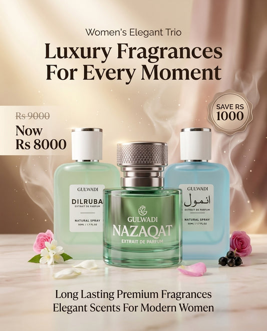 Women’s Luxury Fragrance Set – Elegant Trio Collection