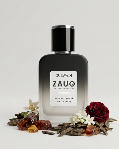 ZAUQ – Rich Oud Honey Perfume with Spicy Floral & Musky Amber Base