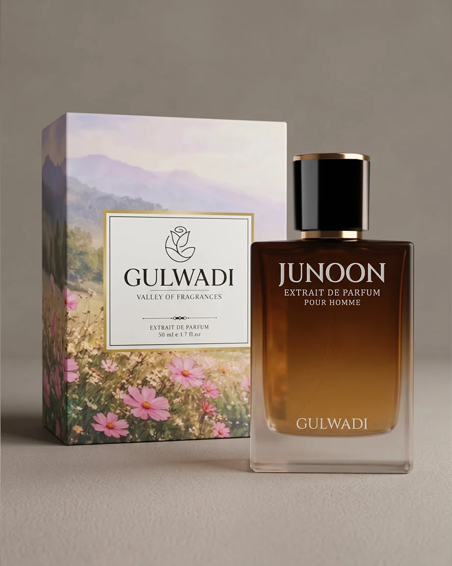Junoon by Gulwadi luxury oriental perfume with passionfruit, oud and vanilla notes