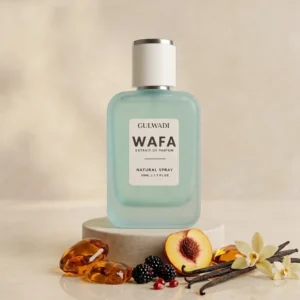 Wafa perfume for women by Gulwadi with peach, amber and vanilla - floral amber fragrance