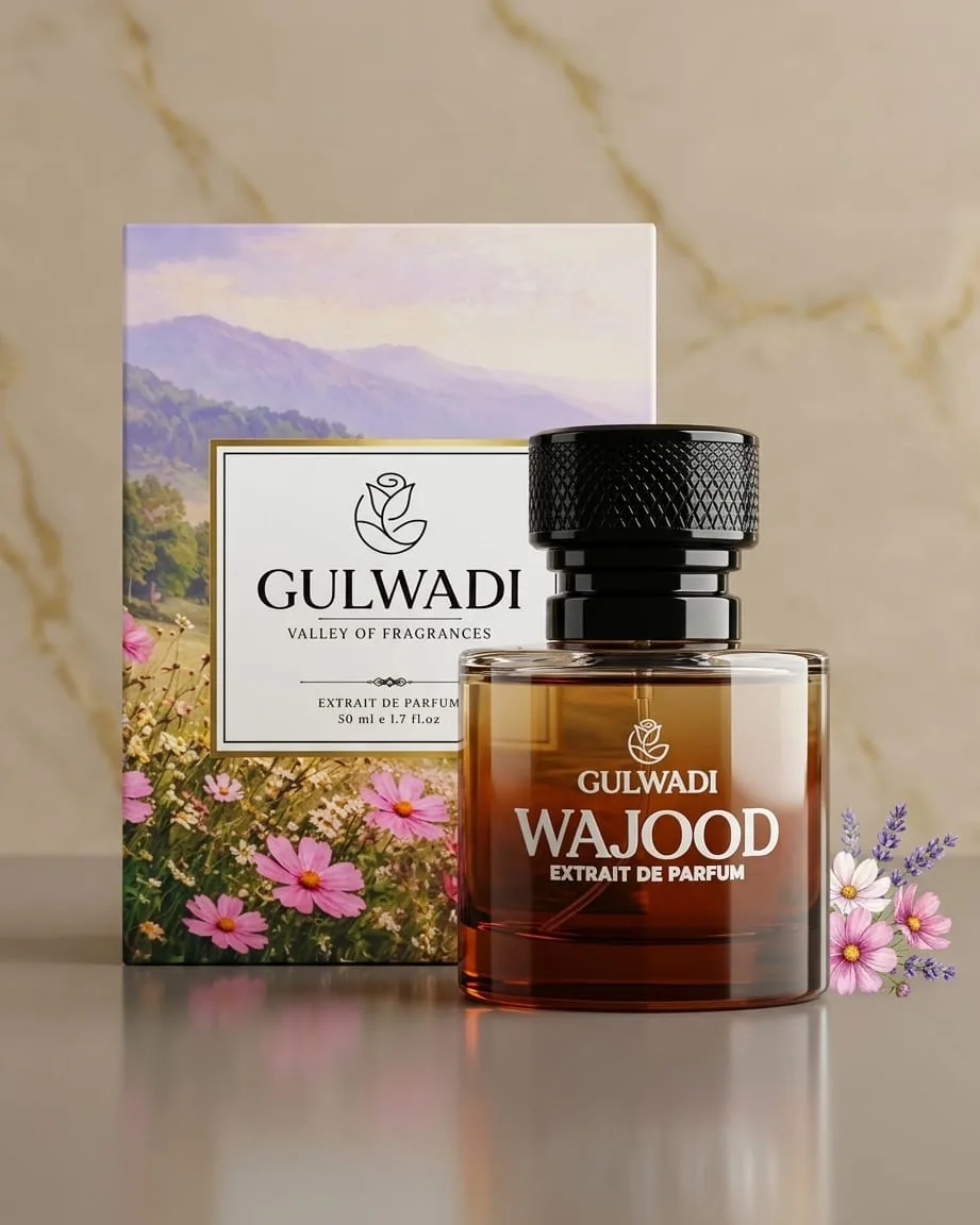 Wajood modern woody perfume for men by Gulwadi